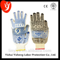 pvc dotted cotton gloves for repairing racing car